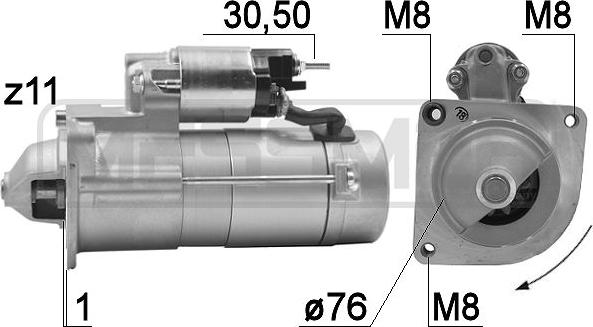 ERA 220967 - Motorino d'avviamento autozon.pro