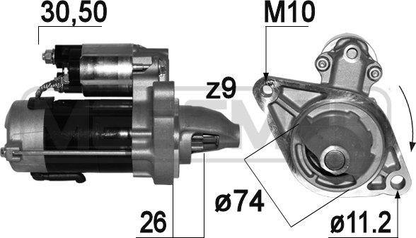 ERA 220939 - Motorino d'avviamento autozon.pro