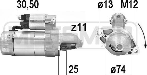 ERA 220937 - Motorino d'avviamento autozon.pro