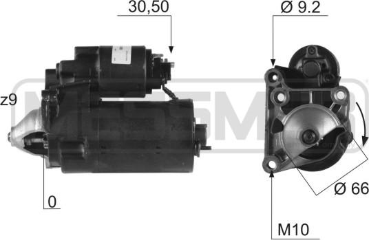 ERA 220456R - Motorino d'avviamento autozon.pro