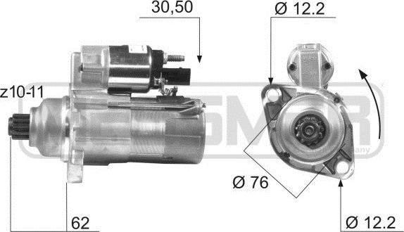 ERA 220450 - Motorino d'avviamento autozon.pro