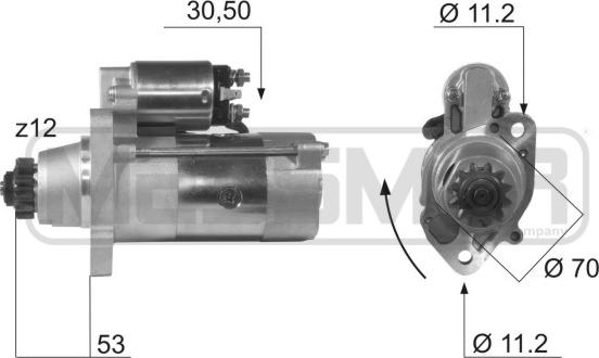 ERA 220464 - Motorino d'avviamento autozon.pro