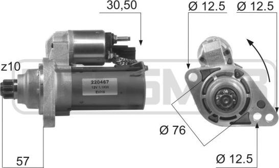 ERA 220467 - Motorino d'avviamento autozon.pro