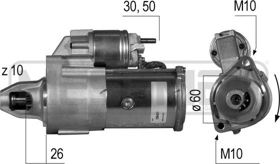 ERA 220431 - Motorino d'avviamento autozon.pro