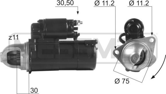 ERA 220438R - Motorino d'avviamento autozon.pro