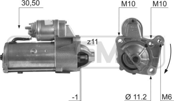 ERA 220478 - Motorino d'avviamento autozon.pro