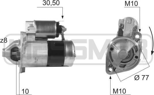 ERA 220473 - Motorino d'avviamento autozon.pro