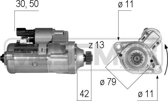 ERA 220590 - Motorino d'avviamento autozon.pro