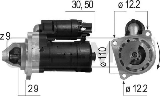 ERA 220549 - Motorino d'avviamento autozon.pro