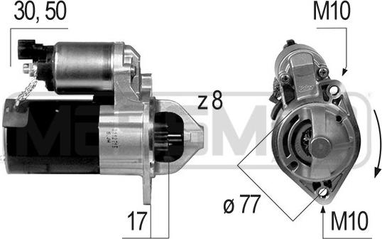 ERA 220543 - Motorino d'avviamento autozon.pro