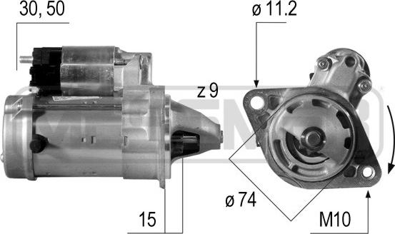 ERA 220542 - Motorino d'avviamento autozon.pro