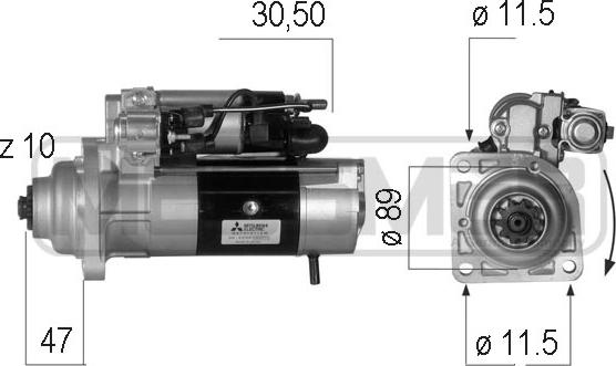 ERA 220554 - Motorino d'avviamento autozon.pro