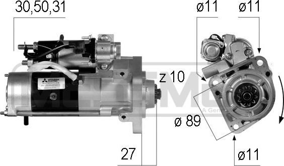 ERA 220555 - Motorino d'avviamento autozon.pro