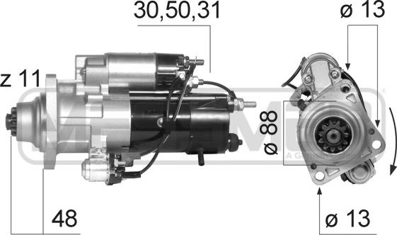 ERA 220565 - Motorino d'avviamento autozon.pro