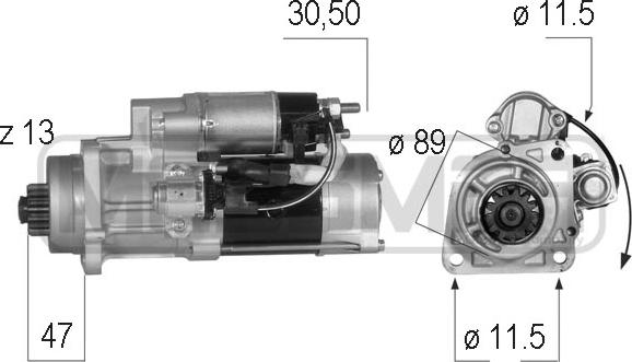 ERA 220566 - Motorino d'avviamento autozon.pro