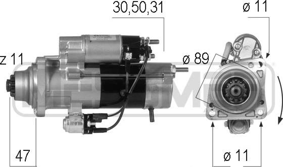 ERA 220560 - Motorino d'avviamento autozon.pro