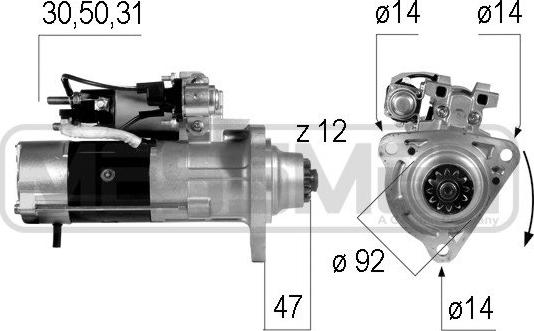 ERA 220563 - Motorino d'avviamento autozon.pro