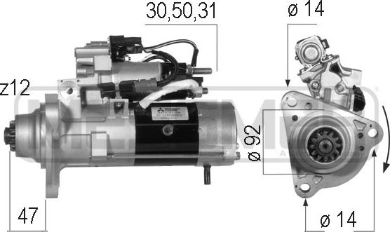 ERA 220562 - Motorino d'avviamento autozon.pro