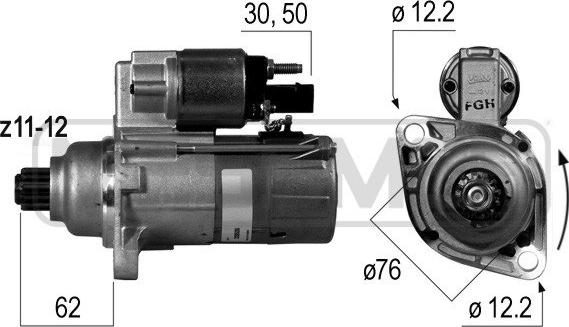 ERA 220535 - Motorino d'avviamento autozon.pro