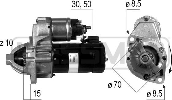 ERA 220536 - Motorino d'avviamento autozon.pro