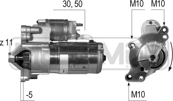 ERA 220533 - Motorino d'avviamento autozon.pro