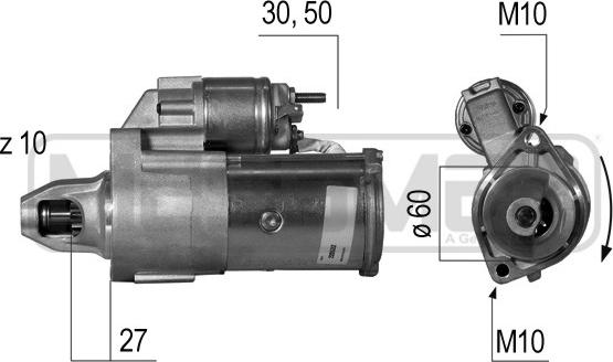 ERA 220532 - Motorino d'avviamento autozon.pro