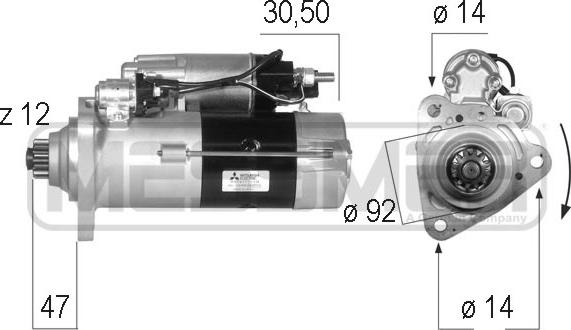 ERA 220575 - Motorino d'avviamento autozon.pro