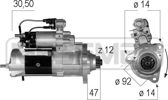 ERA 220570 - Motorino d'avviamento autozon.pro