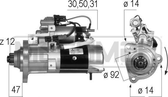 ERA 220571 - Motorino d'avviamento autozon.pro