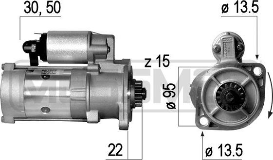 ERA 220578 - Motorino d'avviamento autozon.pro