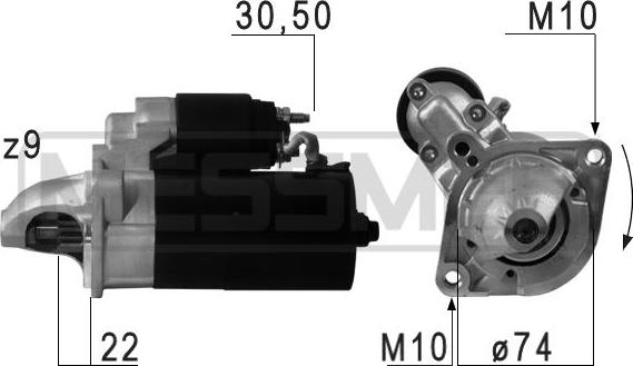 ERA 220694 - Motorino d'avviamento autozon.pro