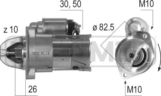 ERA 220645 - Motorino d'avviamento autozon.pro