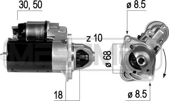 ERA 220650 - Motorino d'avviamento autozon.pro