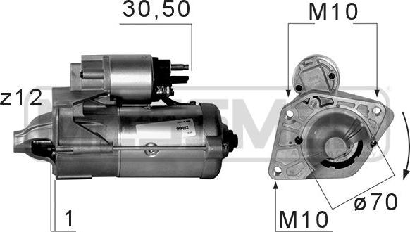 ERA 220658 - Motorino d'avviamento autozon.pro