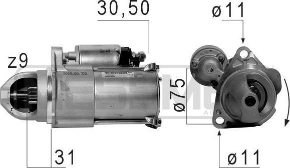 ERA 220657 - Motorino d'avviamento autozon.pro