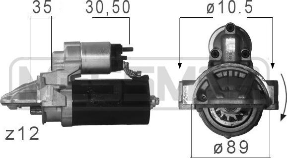 ERA 220680 - Motorino d'avviamento autozon.pro