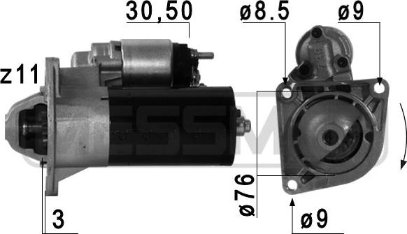 ERA 220687 - Motorino d'avviamento autozon.pro