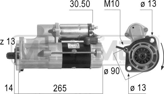 ERA 220631 - Motorino d'avviamento autozon.pro