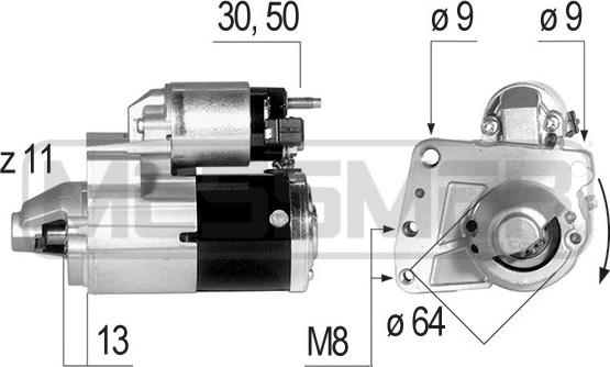 ERA 220638 - Motorino d'avviamento autozon.pro