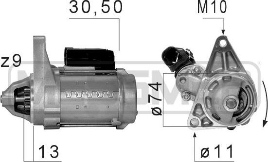 ERA 220676A - Motorino d'avviamento autozon.pro