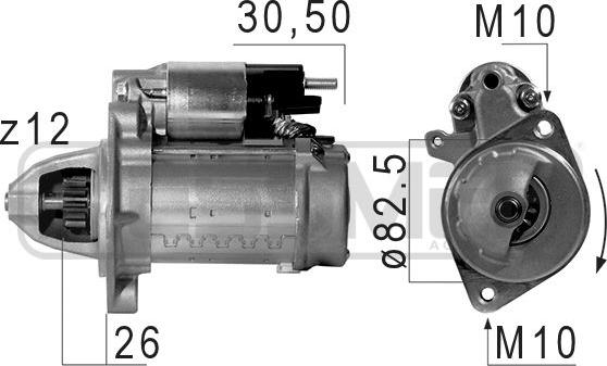 ERA 220671 - Motorino d'avviamento autozon.pro