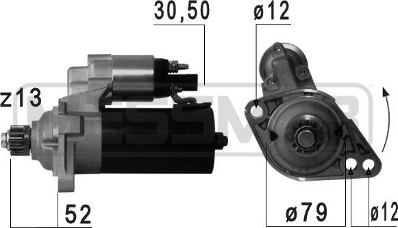 ERA 220673 - Motorino d'avviamento autozon.pro