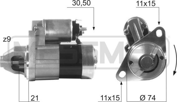 ERA 220090 - Motorino d'avviamento autozon.pro