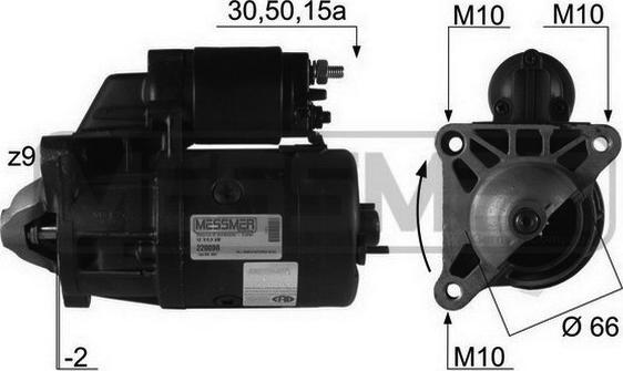 ERA 220098R - Motorino d'avviamento autozon.pro