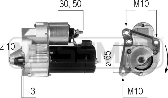 ERA 220045R - Motorino d'avviamento autozon.pro