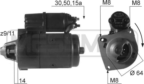 ERA 220051R - Motorino d'avviamento autozon.pro