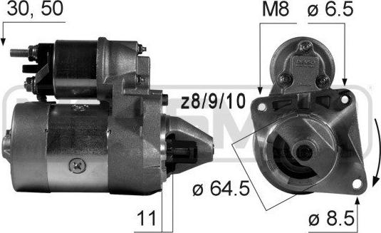 ERA 220014 - Motorino d'avviamento autozon.pro