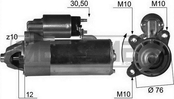 ERA 220015A - Motorino d'avviamento autozon.pro