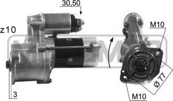 ERA 220013 - Motorino d'avviamento autozon.pro