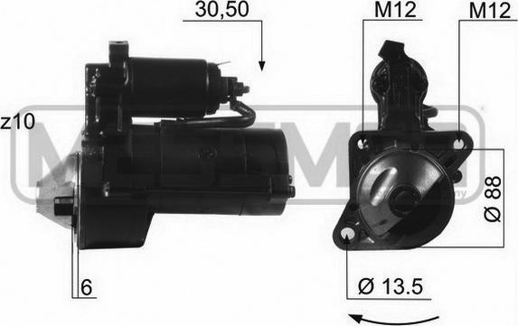 ERA 220084R - Motorino d'avviamento autozon.pro